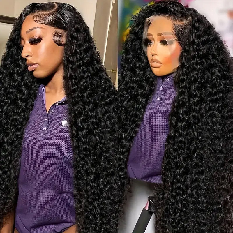 13x6 Lace Front Wigs Glueless Human Hair Wigs Deep Wave Wig For Black Women
