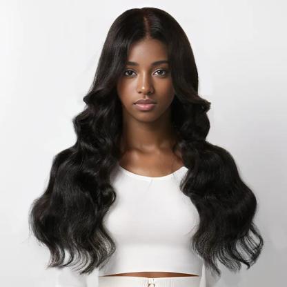 9x6 Layer Glueless Wig With Bangs Body Wave