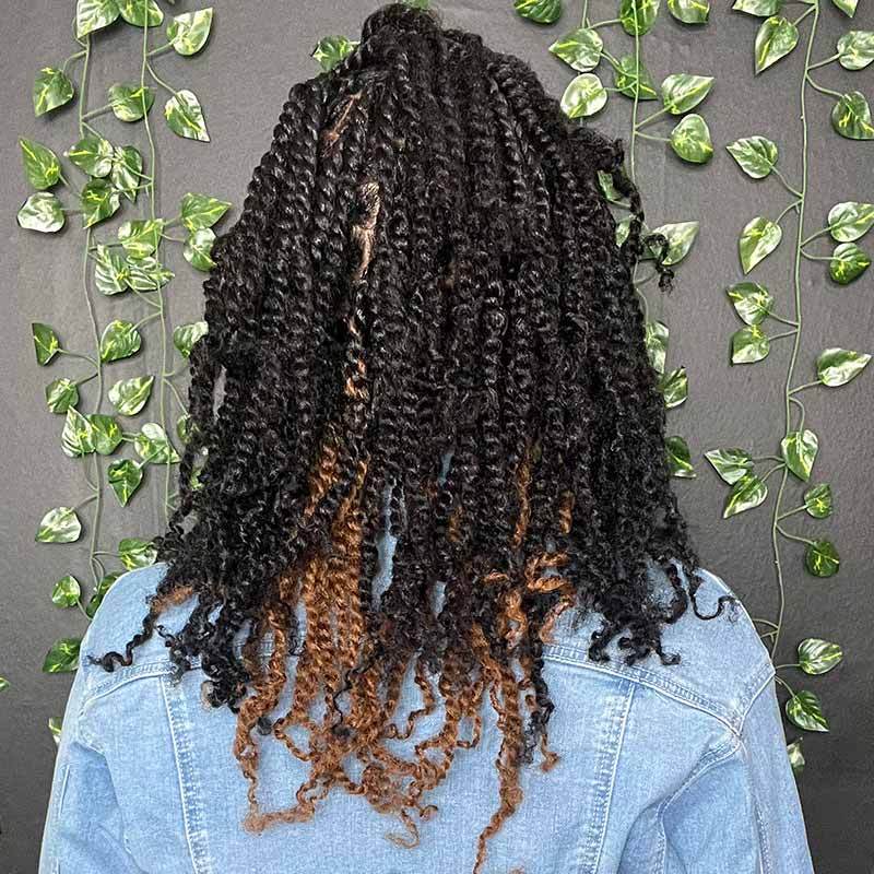 WIGARI 5 Packs Highlights Color Afro kinky Bulk For Braiding Dreadlock Hair