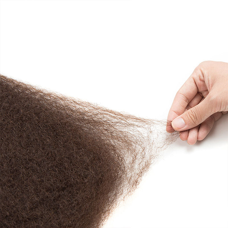 WIGARI Dark Brown Afro kinky Bulk Hair Extensions For Braiding Dreadlock Human Hair