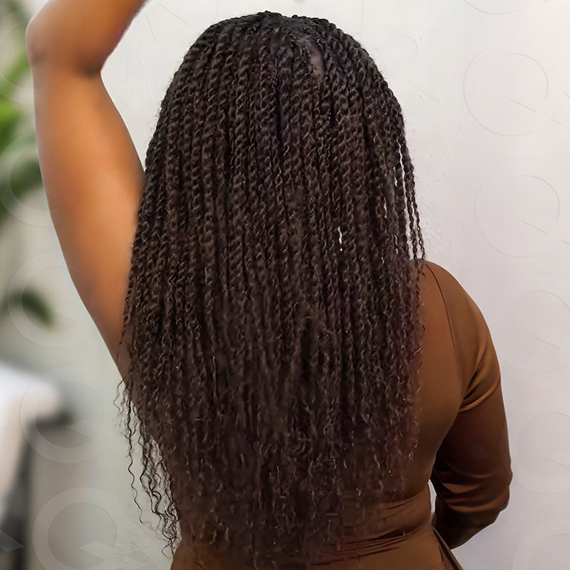 WIGARI Dark Brown Afro kinky Bulk Hair Extensions For Braiding Dreadlock Human Hair