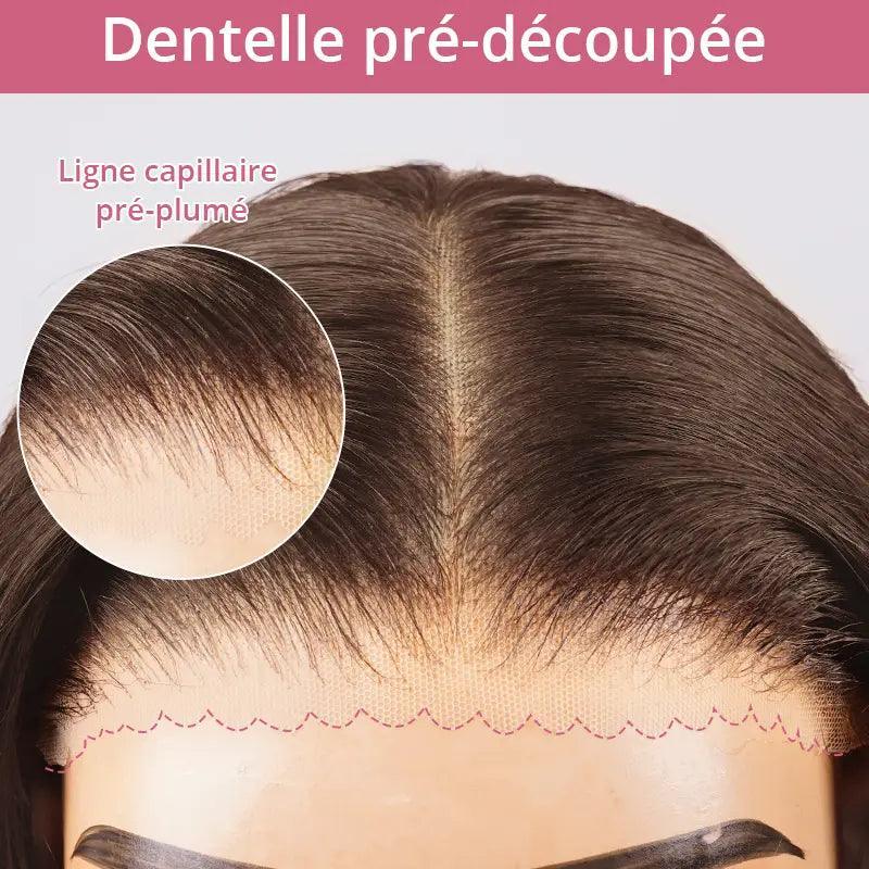 13x4 Glueless Wear Go Layer Chocolate Brown Color Bob Wig Glueless Wavy