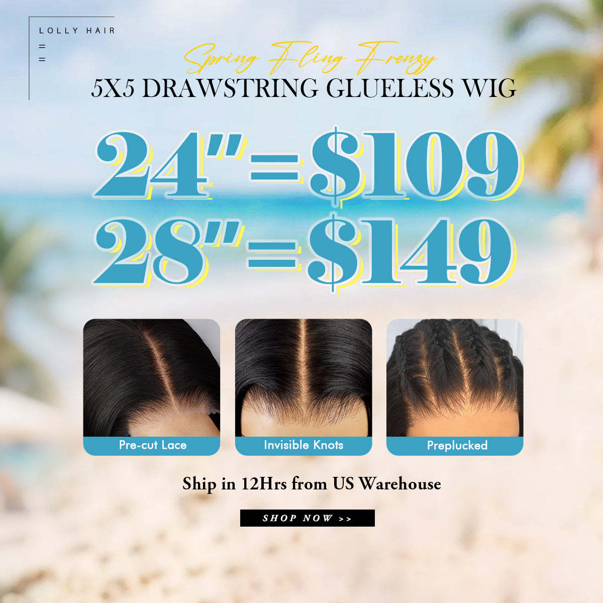 5x5 Ready to Wear Glueless Wig Pre Plucked Pre Bleached Knots Pre Cut HD Lace Front Upgrade Drawstring Human Hair Wigs for Beginner Friendly Flash Sale