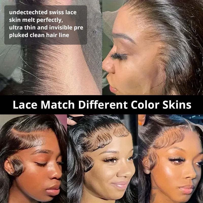 13x6 Body Wave HD Lace Front Virgin Human Hair Wig 180% Density