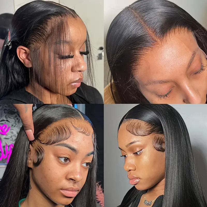 [30'' = $165.99 - No Code Needed] 13x6 HD Lace Front Wig Virgin Straight Human Hair Ready to Go Glueless Wig