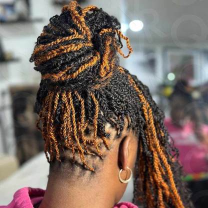 WIGARI 5 Packs Highlights Color Afro kinky Bulk For Braiding Dreadlock Hair