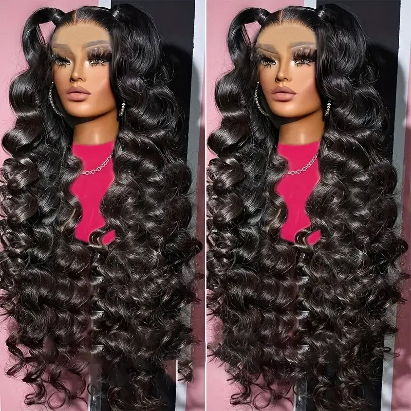 [30'' = $165.99 - No Code Needed] 13x6 Lace Front Wig with Bleached Knots Loose Deep Wave Human Hair Wigs Beginner Friendly