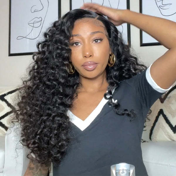 Pre Plucked HD Lace Wigs Loose Deep Wave Brazilian Virgin Human Hair Lace Front Wigs for Women Natural and Realistic Lace Frontal Wigs