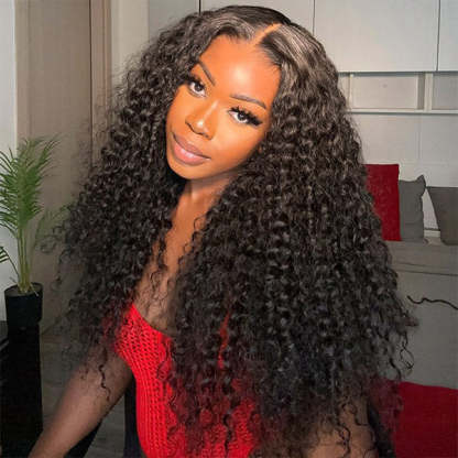  M-Cap Kinky Curly Wear Go Wigs Bleached Knots Pre Cut 9x6 HD Lace Glueless Human Hair Wigs For Women