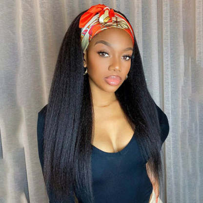  Glueless Yaki Straight Headband Wig Beginner Friendly Wig For Easy Everyday Styling
