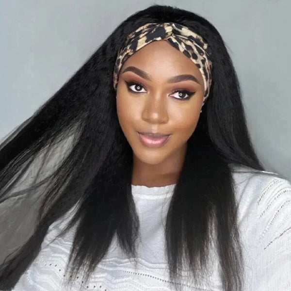  Glueless Yaki Straight Headband Wig Beginner Friendly Wig For Easy Everyday Styling