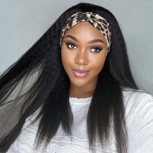  Glueless Yaki Straight Headband Wig Beginner Friendly Wig For Easy Everyday Styling