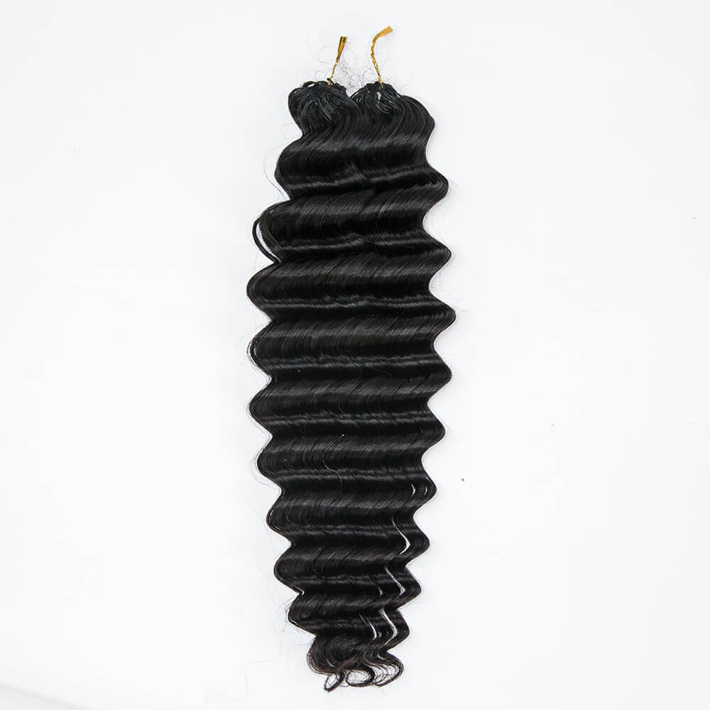 WIGARI Lightweight Deep Wave Crochet Human Hair Extension