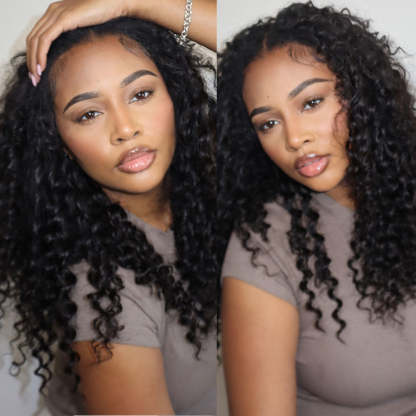 WIGARI Lightweight Deep Wave Crochet Human Hair Extension