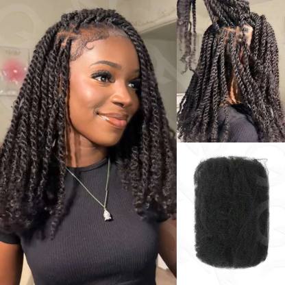 WIGARI 3 In 1 Afro Kinky Bulk Three Colors #32/16/613 Human Hair For Braiding Dreadlock Hair