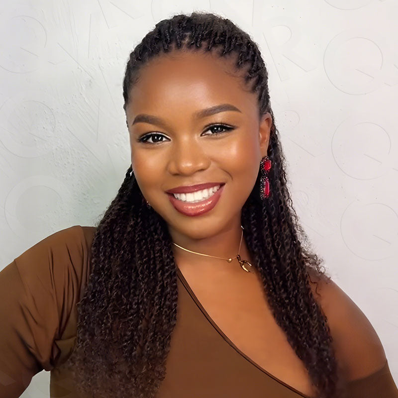 WIGARI Dark Brown Afro kinky Bulk Hair Extensions For Braiding Dreadlock Human Hair