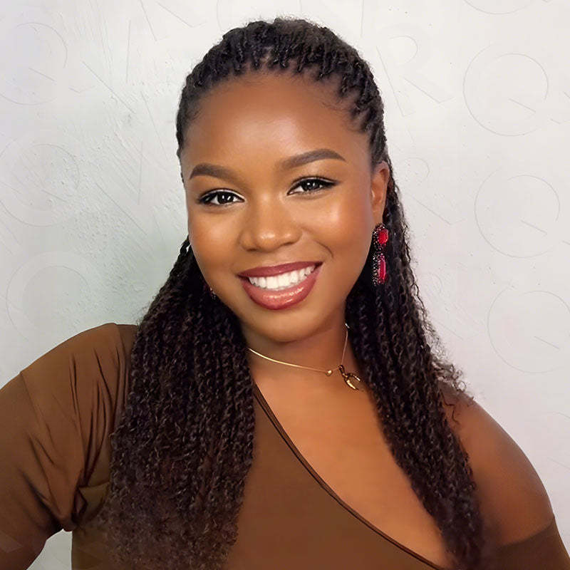 WIGARI Dark Brown Afro kinky Bulk Hair Extensions For Braiding Dreadlock Human Hair