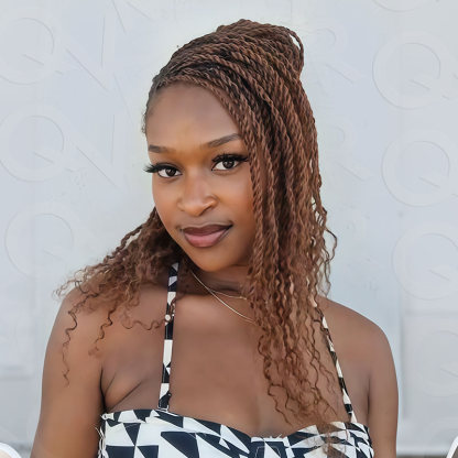 WIGARI Mixed Color #4/30 Afro Kinky Bulk Highlights #27/30 Human Hair