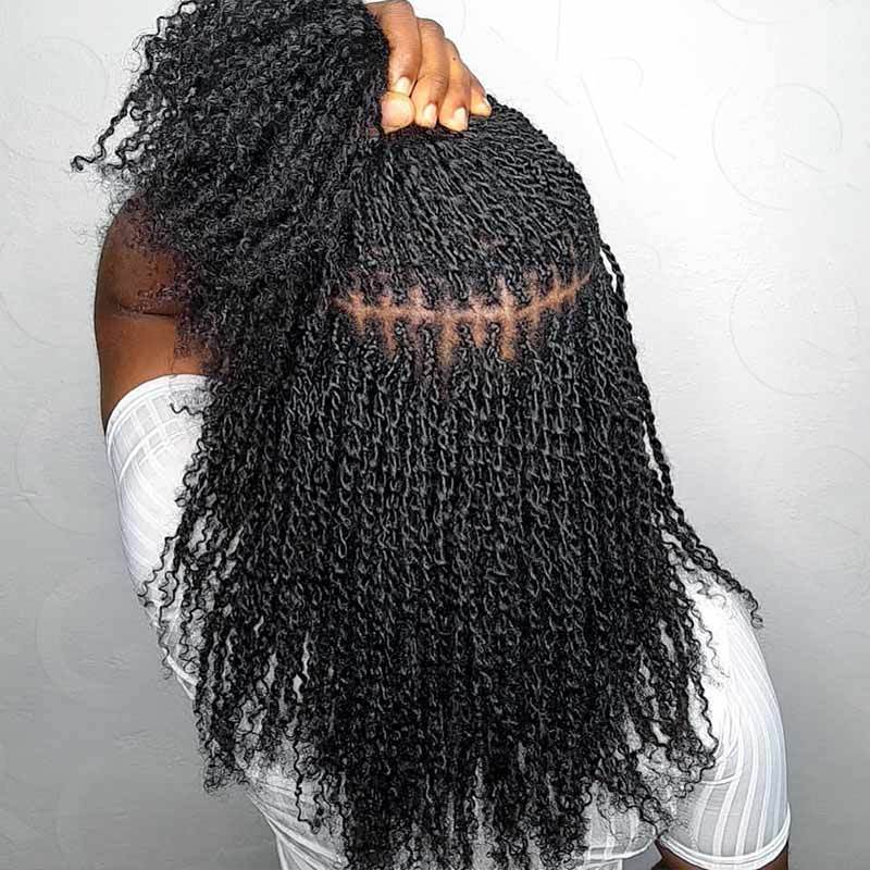 WIGARI Natural Black Afro kinky Bulk Hair Extensions For Braiding Dreadlock Human Hair