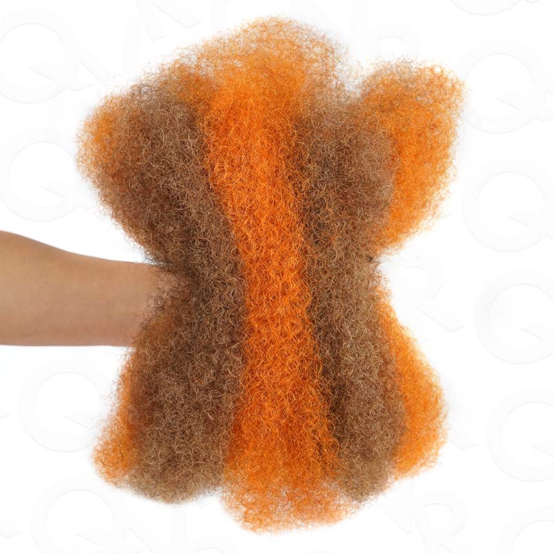 WIGARI 3 In 1 Afro Kinky Bulk Three Colors #32/16/613 Human Hair For Braiding Dreadlock Hair