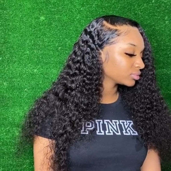 5x5 HD Lace Wigs Deep Wave 100% Human Hair Preplucked Lace Closure Wigs