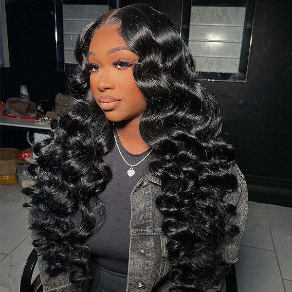  M-Cap Wand Curl Pre Cut 9x6 HD Lace Wear Go Glueless Wigs 100% Human Hair Pre Bleached Tiny Knots