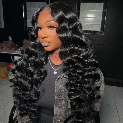  M-Cap Wand Curl Pre Cut 9x6 HD Lace Wear Go Glueless Wigs 100% Human Hair Pre Bleached Tiny Knots