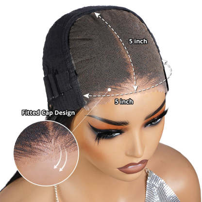 5x5 Ready to Wear Glueless Wig Pre Plucked Pre Bleached Knots Pre Cut HD Lace Front Upgrade Drawstring Human Hair Wigs for Beginner Friendly Flash Sale