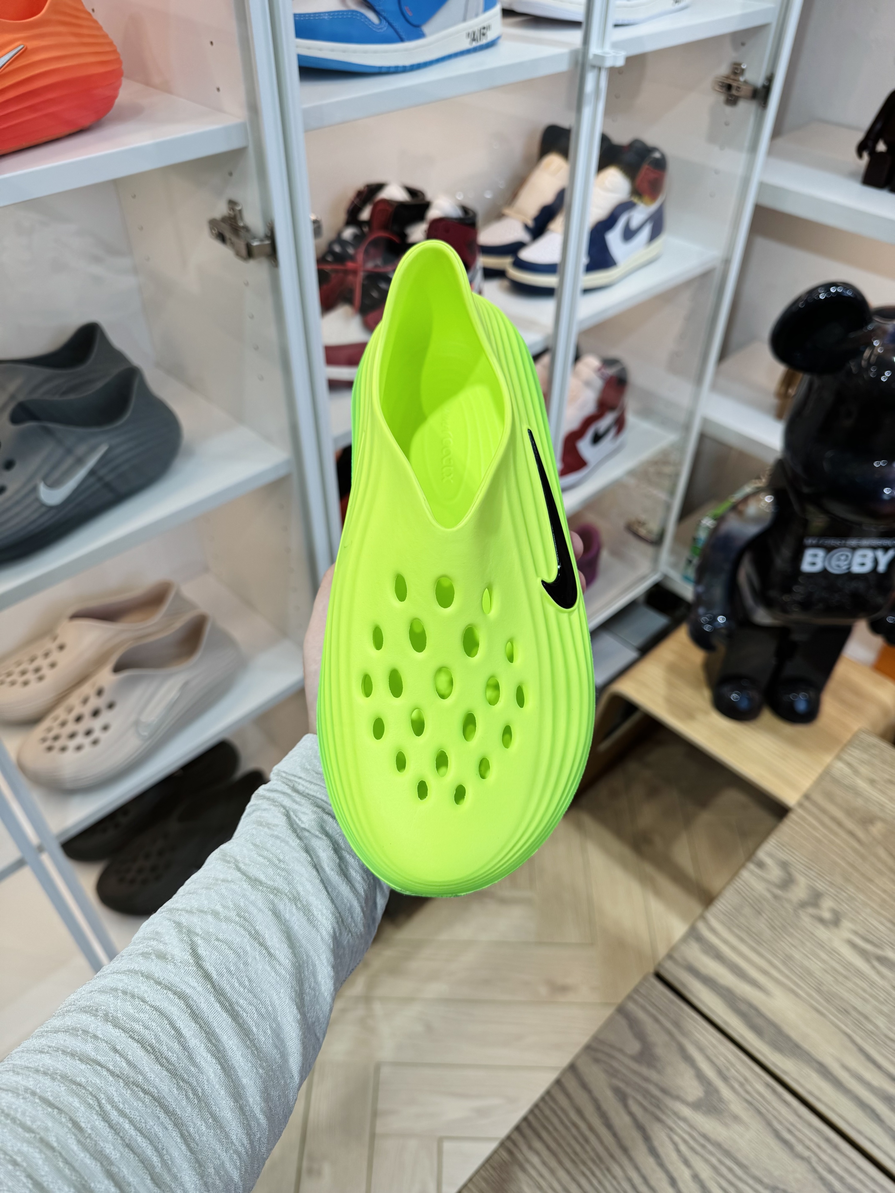 Nike ReactX Rejuven8  简约洞洞鞋 男女同款 绿色