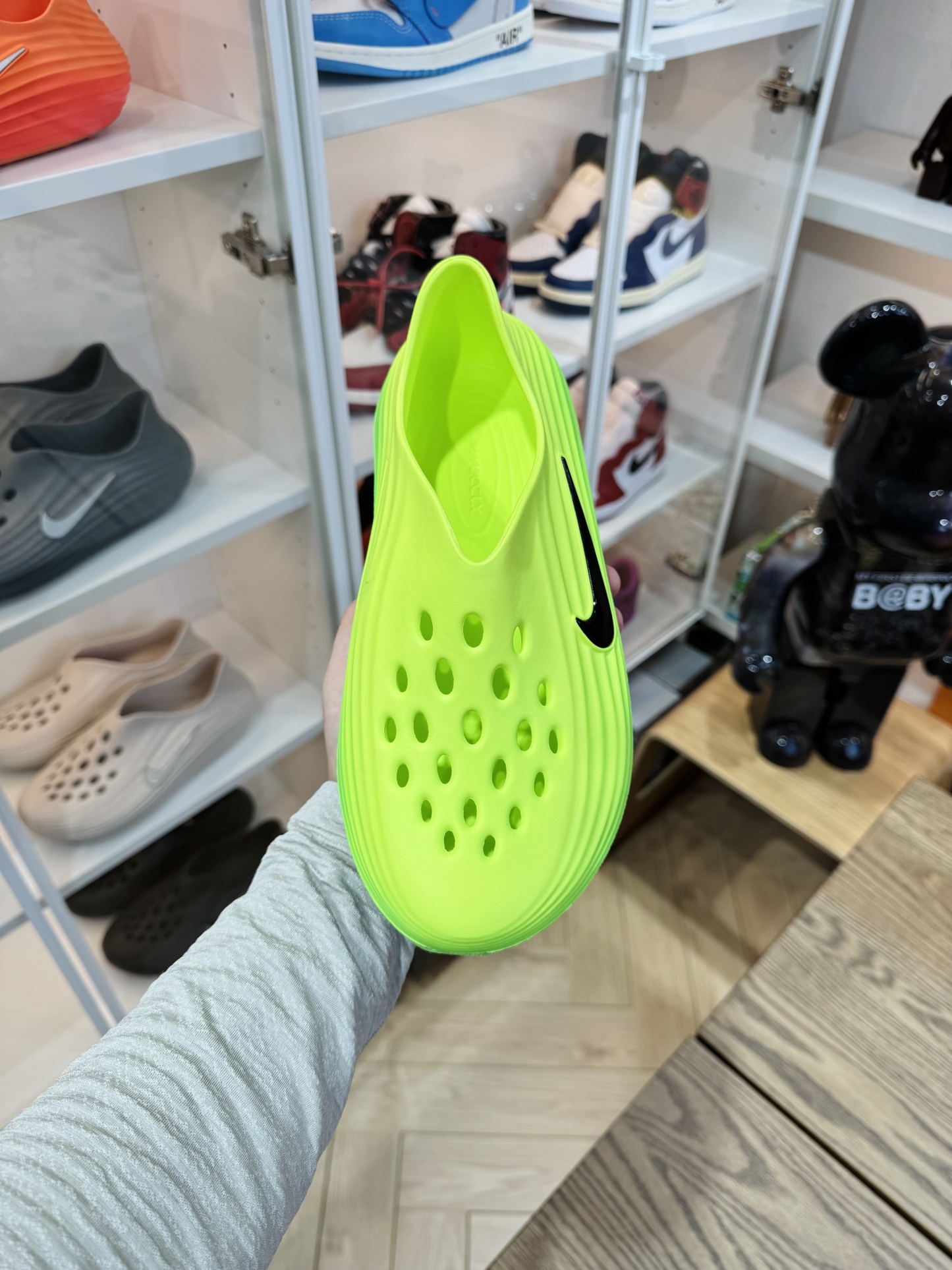 Nike ReactX Rejuven8  简约洞洞鞋 男女同款 绿色