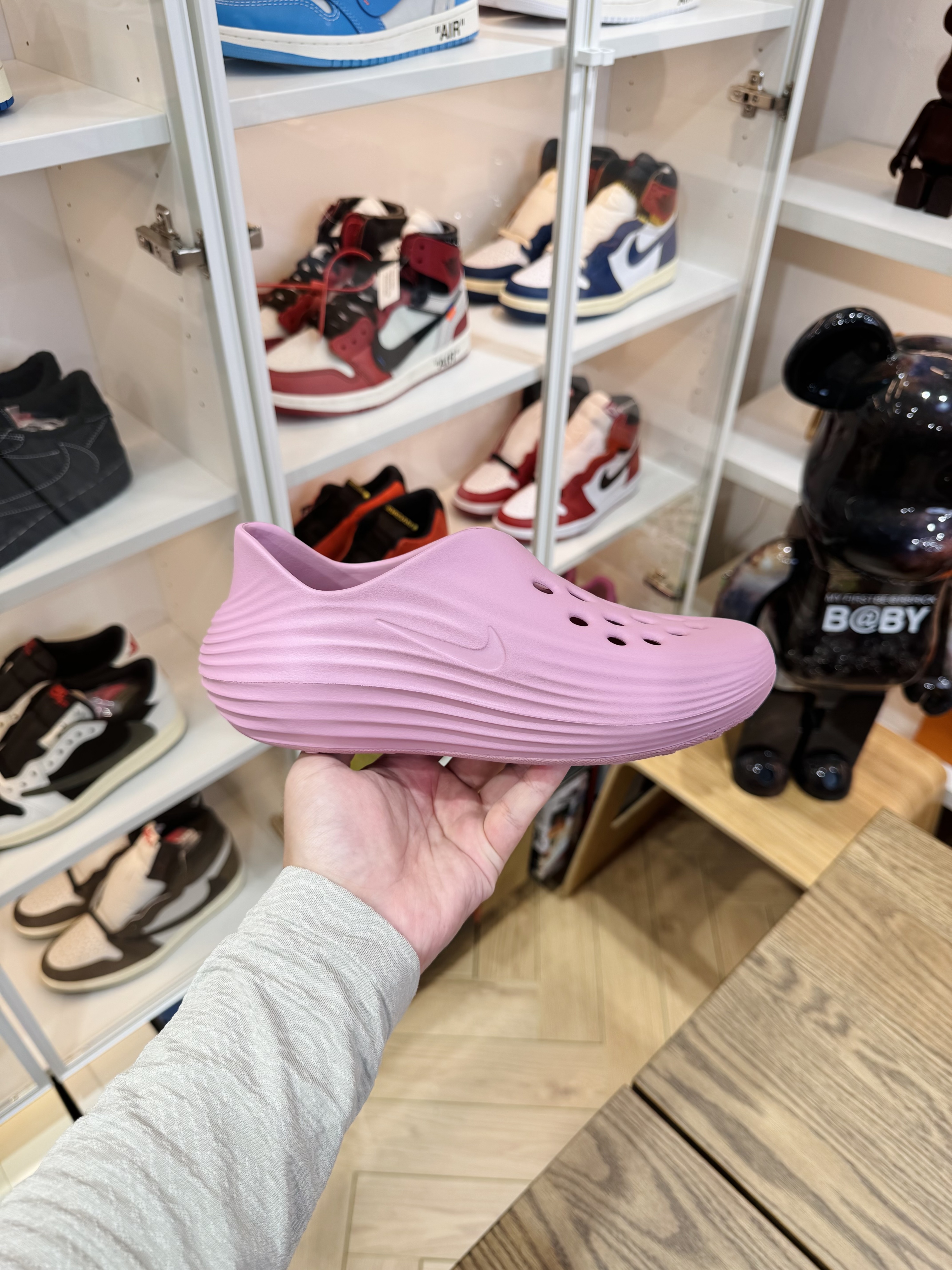 Nike ReactX Rejuven8  简约洞洞鞋 女款 粉色