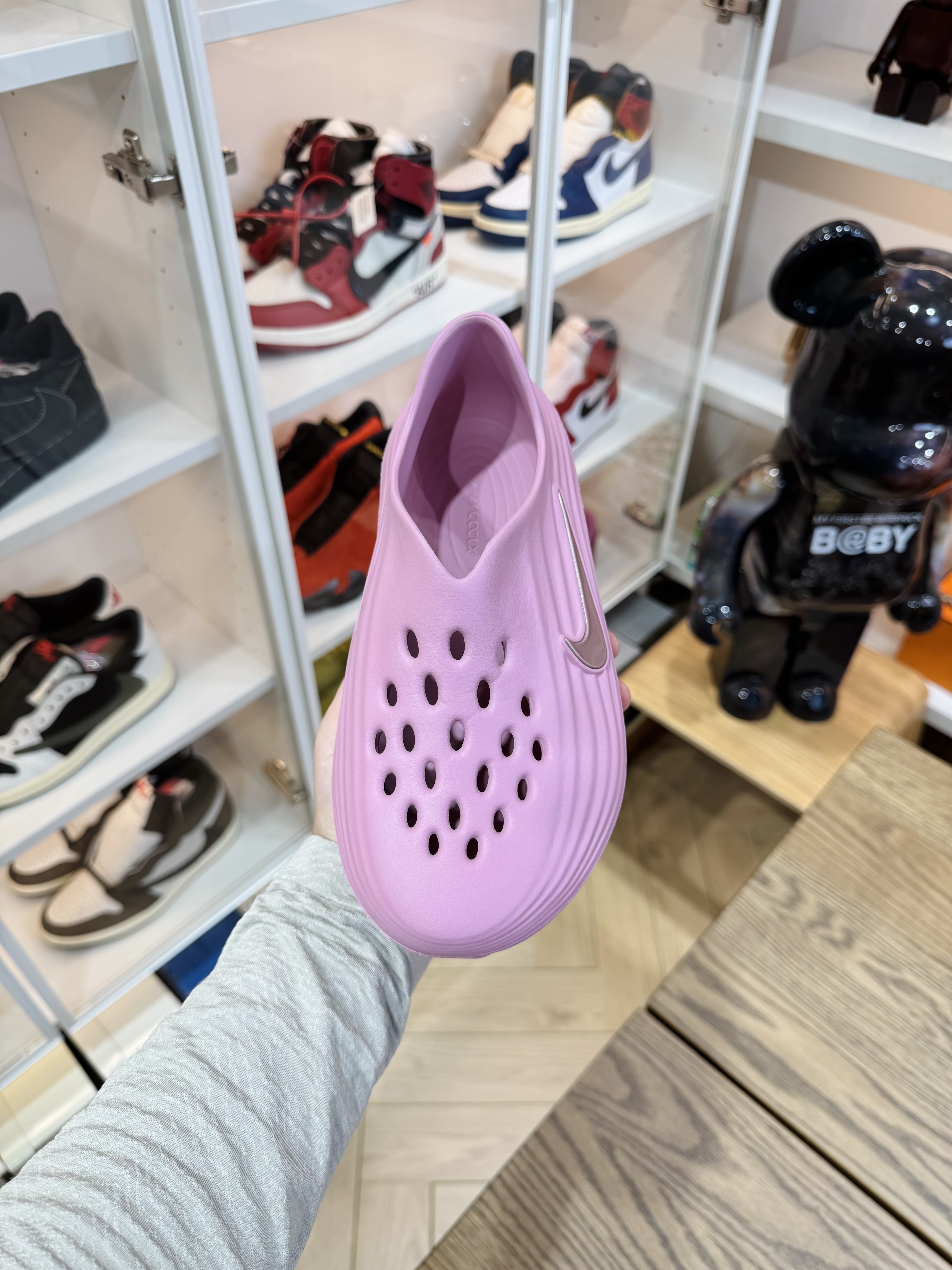 Nike ReactX Rejuven8  简约洞洞鞋 女款 粉色