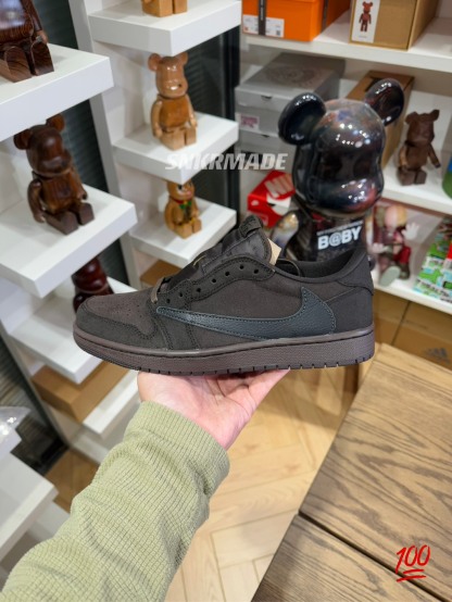 Travis Scott AJ1 Low OG Velvet Brown 褐色 倒钩第九代 DM7866-202