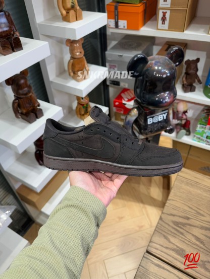 Travis Scott AJ1 Low OG Velvet Brown 褐色 倒钩第九代 DM7866-202