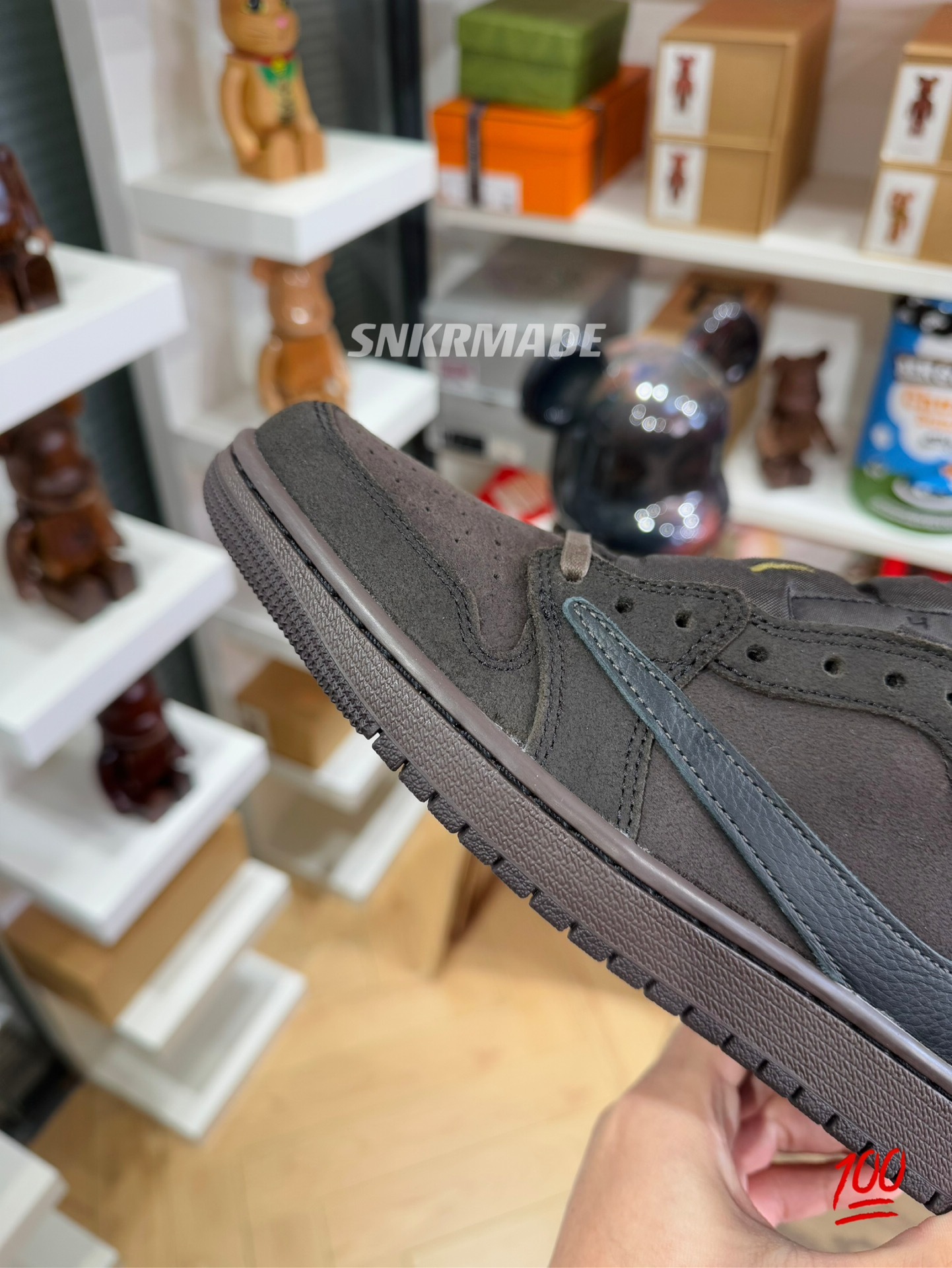 Travis Scott AJ1 Low OG Velvet Brown 褐色 倒钩第九代 DM7866-202