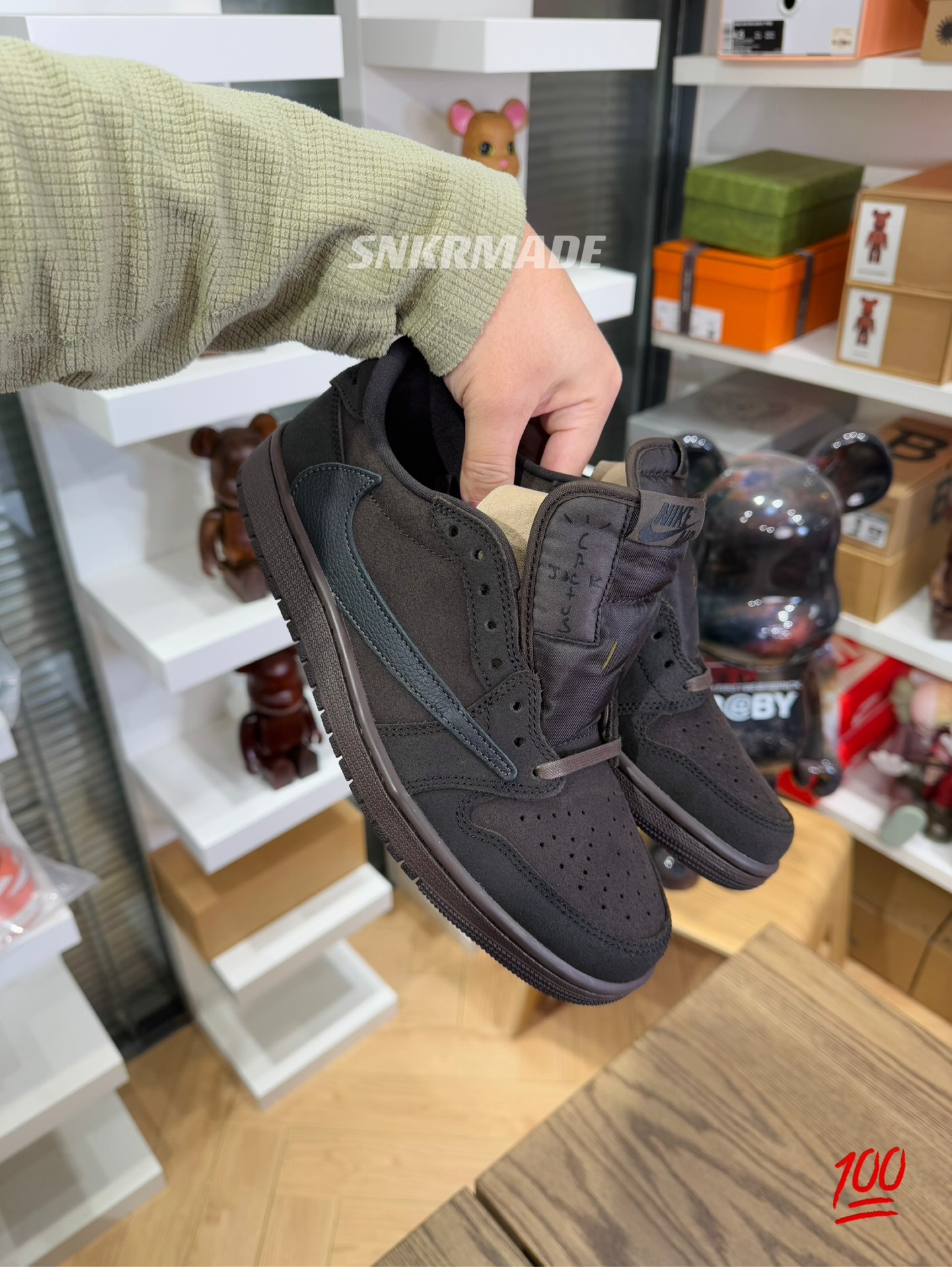 Travis Scott AJ1 Low OG Velvet Brown 褐色 倒钩第九代 DM7866-202