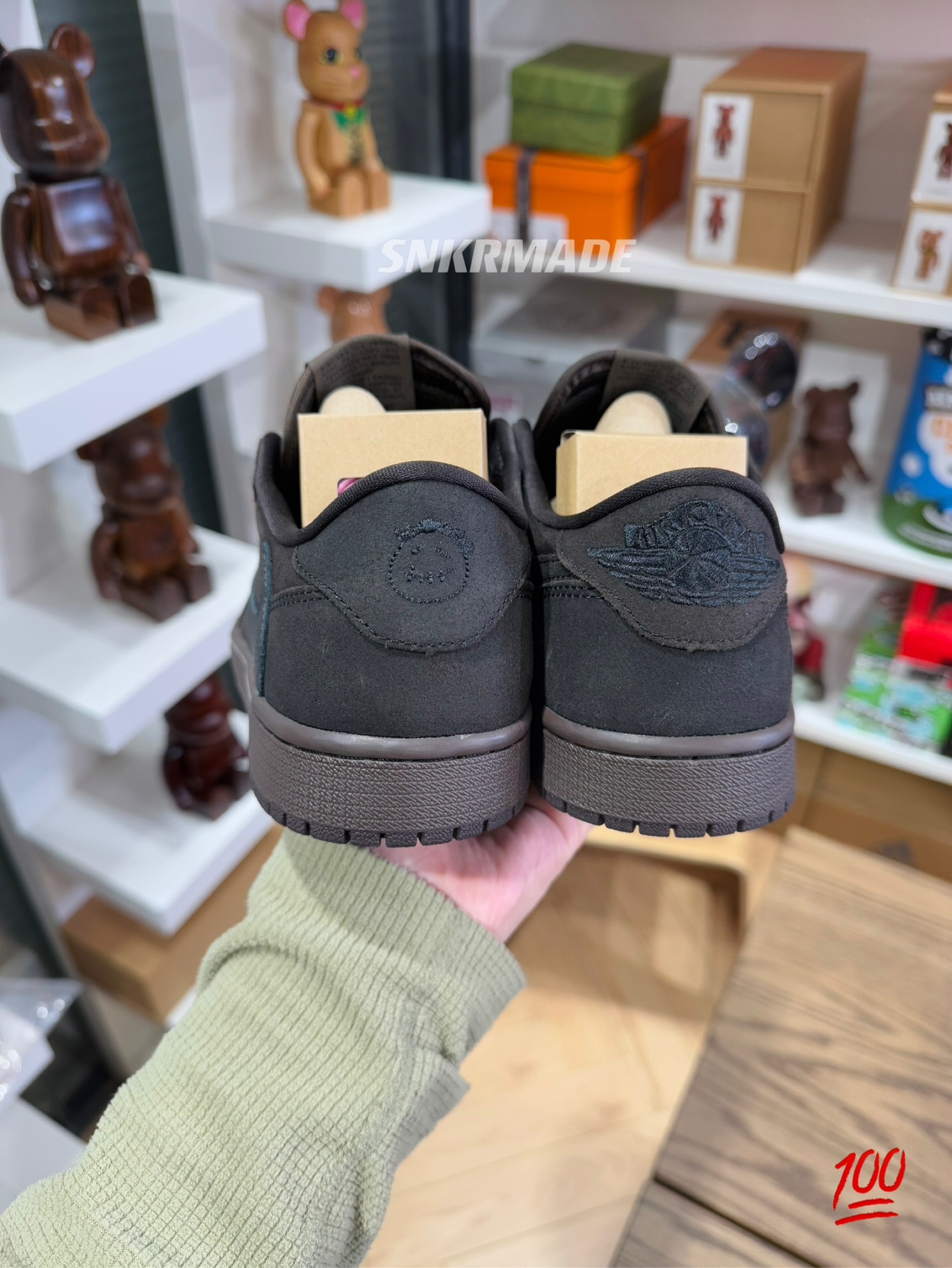 Travis Scott AJ1 Low OG Velvet Brown 褐色 倒钩第九代 DM7866-202