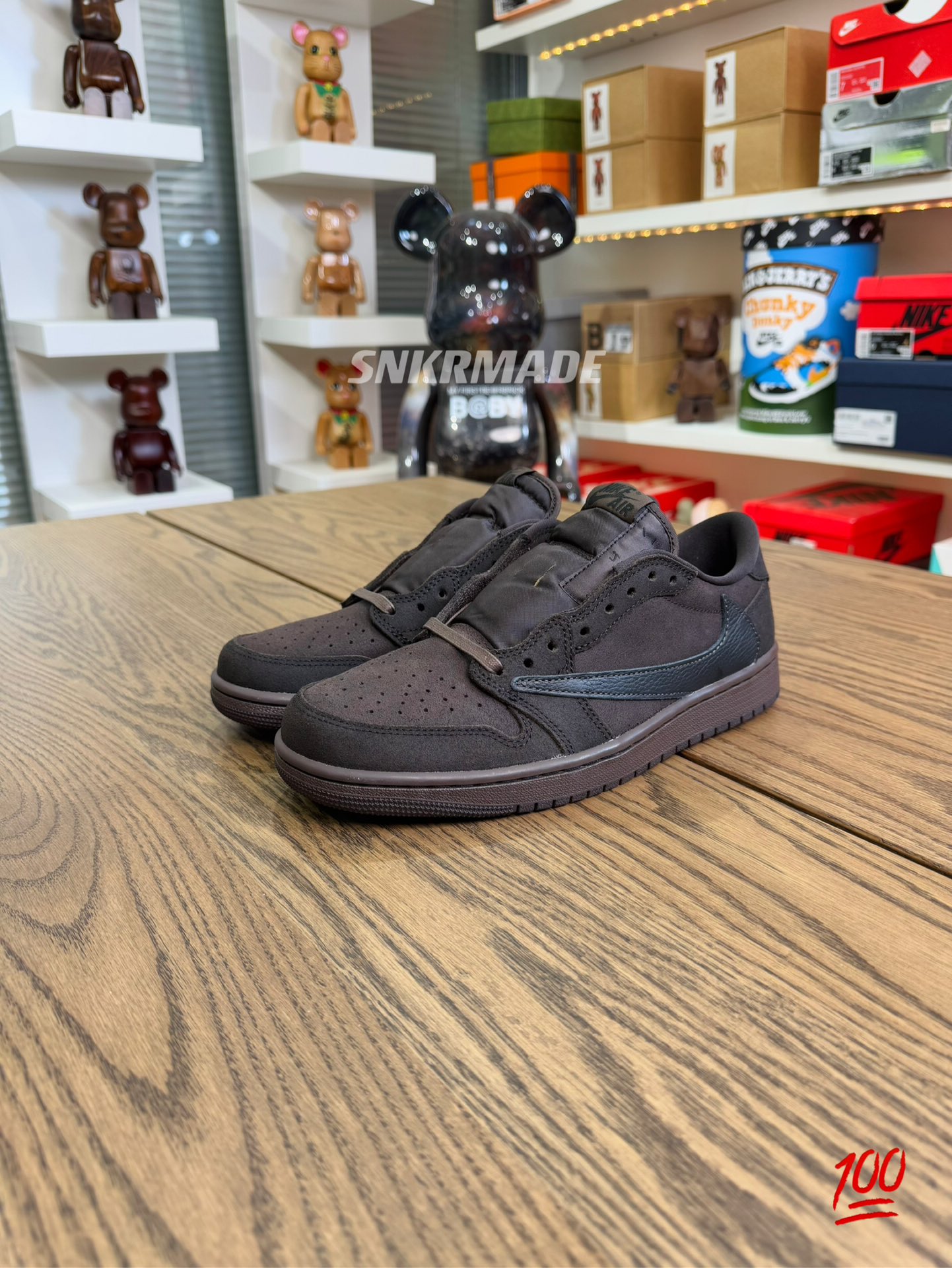 【巔峰產品Ultra】Travis Scott AJ1 Low OG Velvet Brown 褐色 倒鈎第9代 DM7866-202