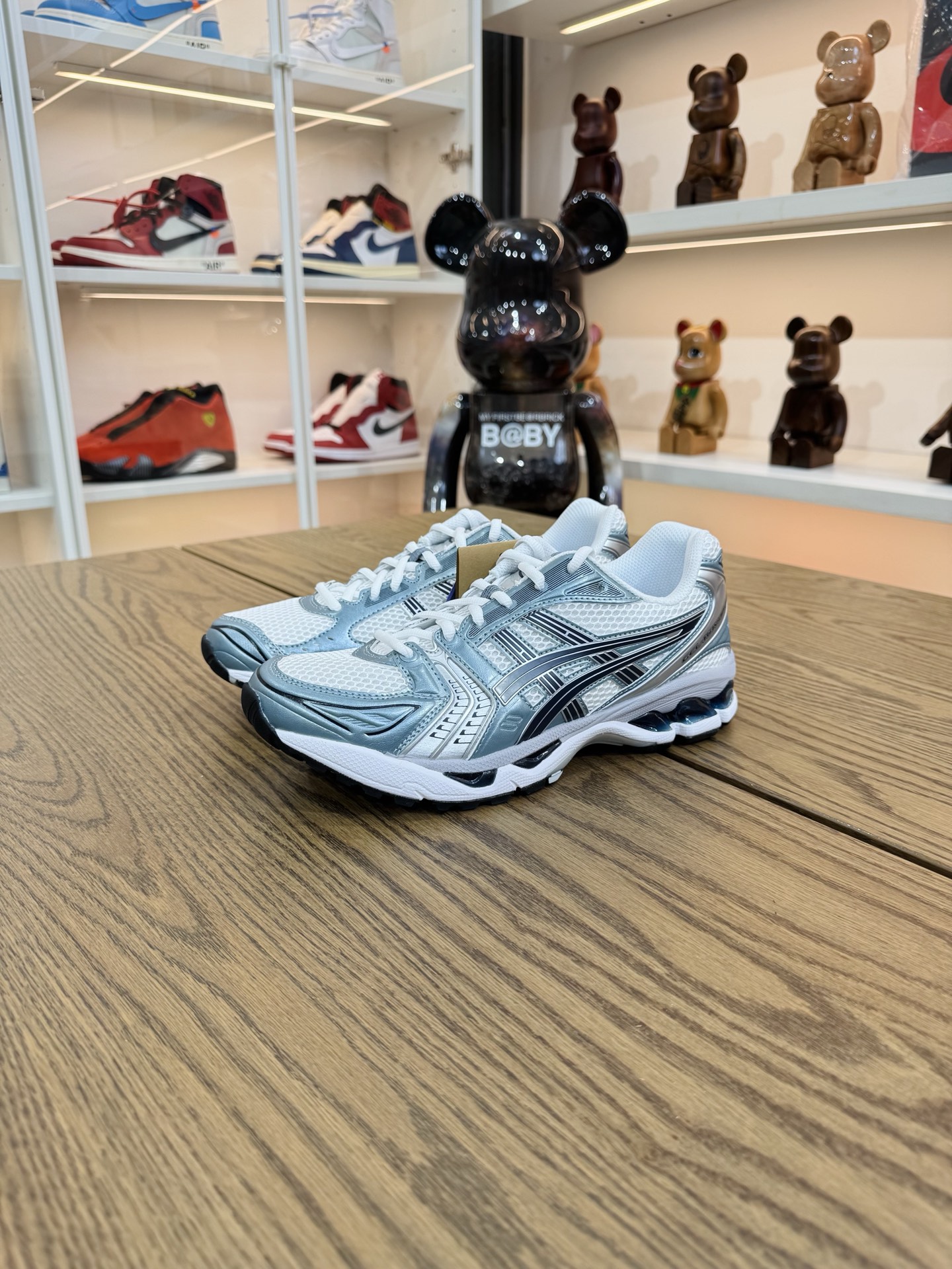 Kayano 14 White Fjord Grey 緩震跑步鞋 男女同款 白灰色1203A537-106