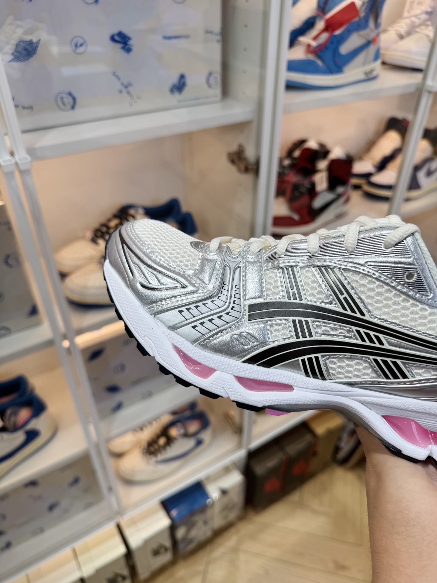 Asics Gel-Kayano 14 Y2K千禧風 男女同款 銀白粉1203A537-103