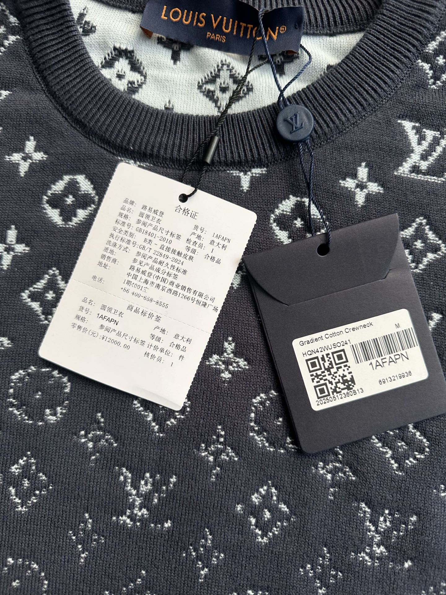 LV 印花漸變套頭衛衣