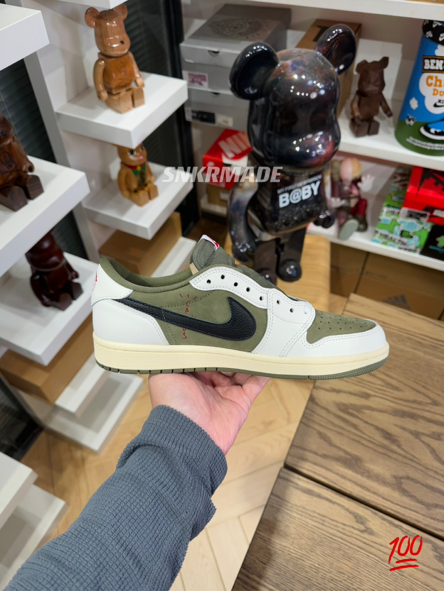 TS8.0 x AJ1 Low Medium Olive 尺碼 36-48.5「US4-14」