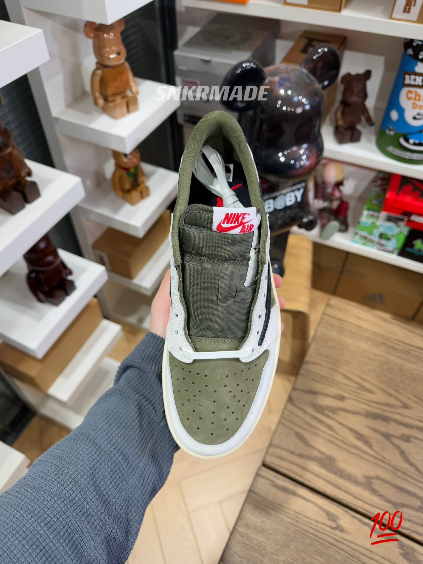 TS8.0 x AJ1 Low Medium Olive 尺碼 36-48.5「US4-14」