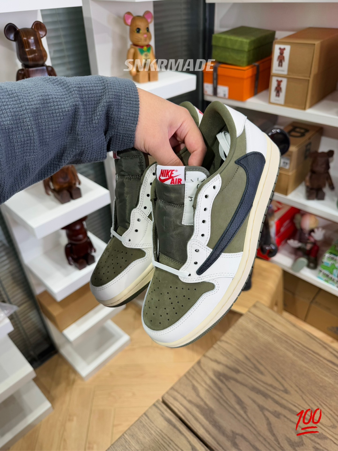 TS8.0 x AJ1 Low Medium Olive 尺碼 36-48.5「US4-14」