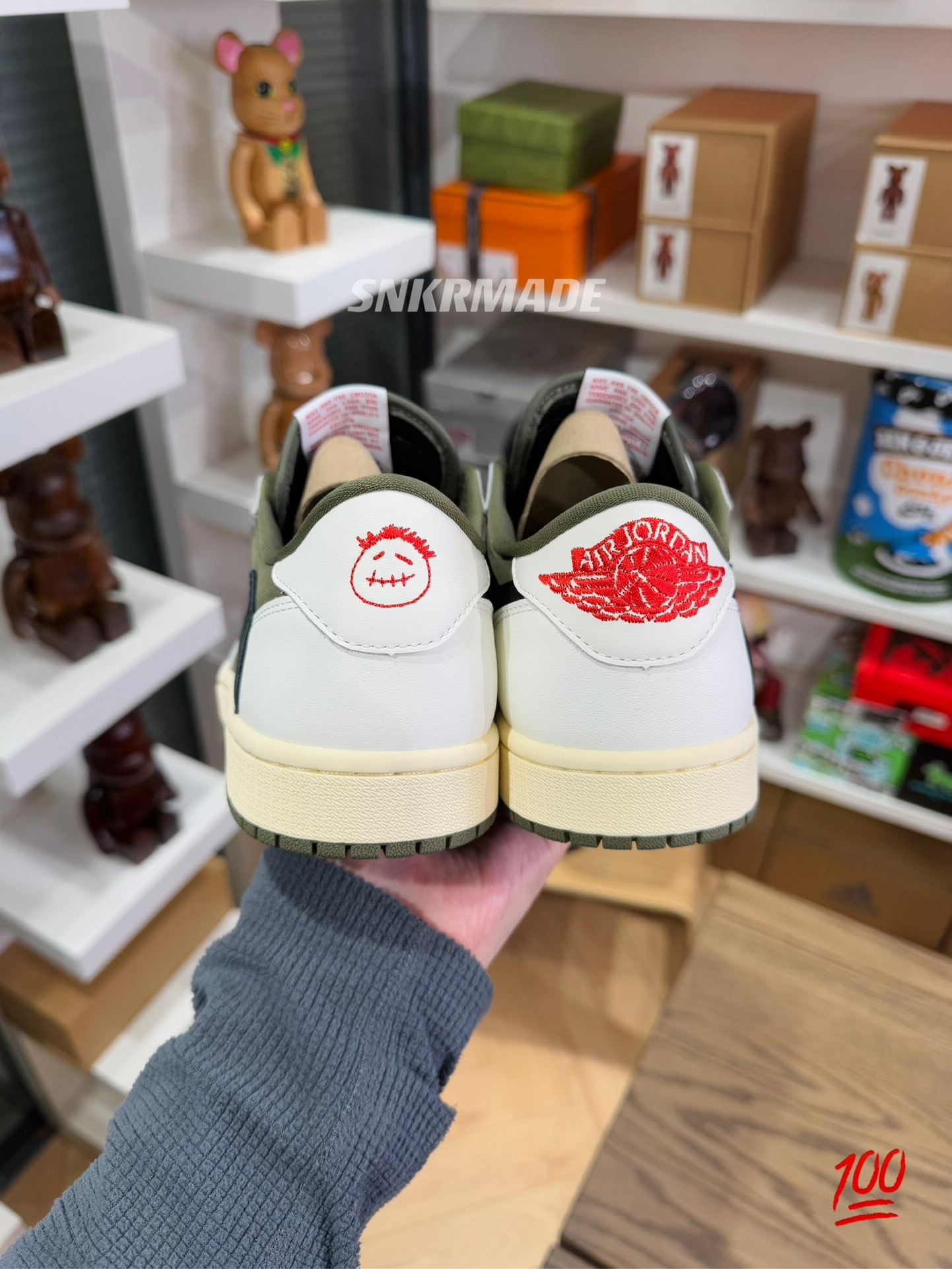 TS8.0 x AJ1 Low Medium Olive 尺碼 36-48.5「US4-14」