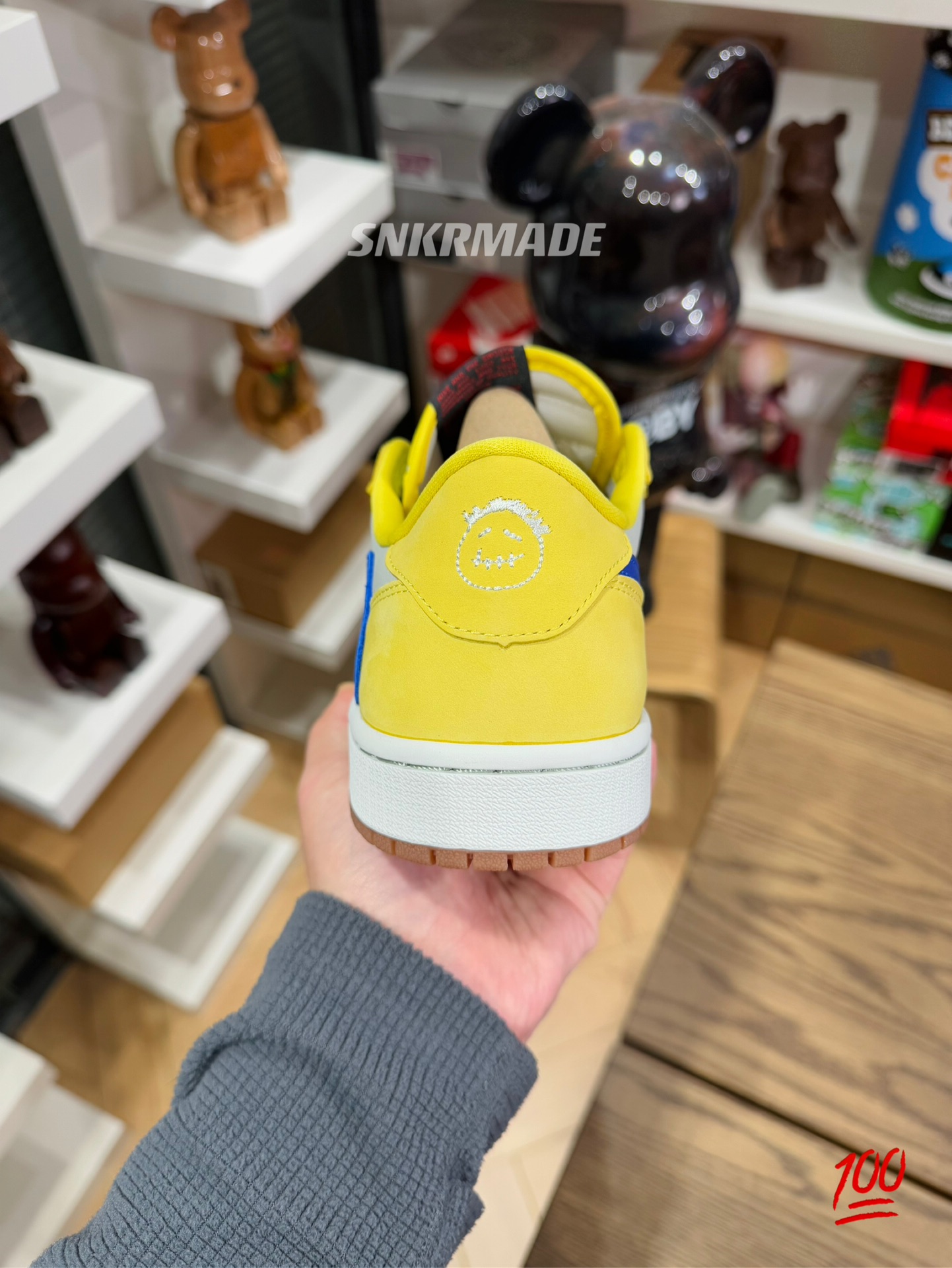 【巔峰產品Ultra】Travis Scott AJ1 Low OG Canary 金絲雀 尺碼 36-48.5「女裝US4W-15.5W」倒鈎第7代 DZ4137-700