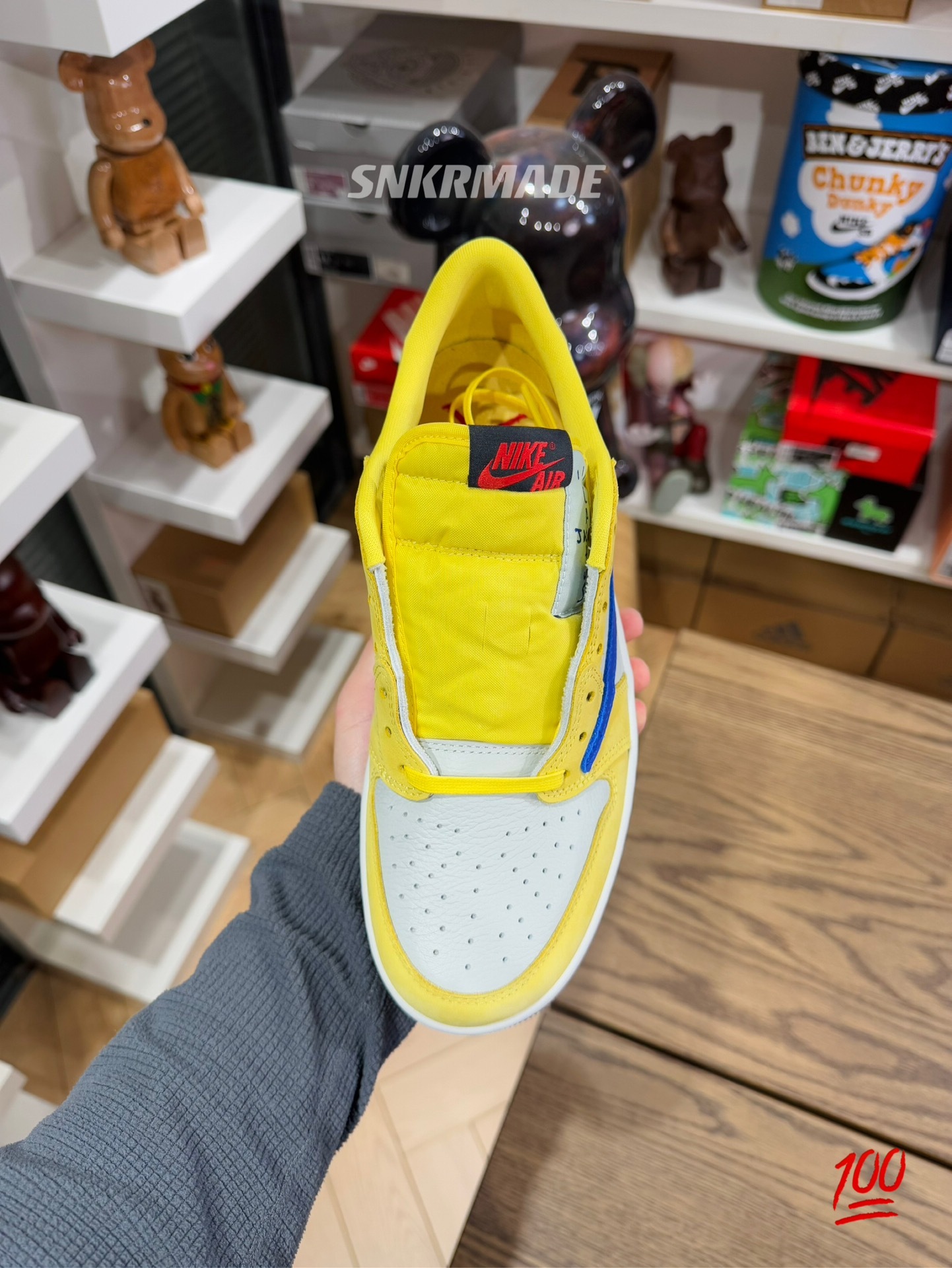 【巔峰產品Ultra】Travis Scott AJ1 Low OG Canary 金絲雀 尺碼 36-48.5「女裝US4W-15.5W」倒鈎第7代 DZ4137-700