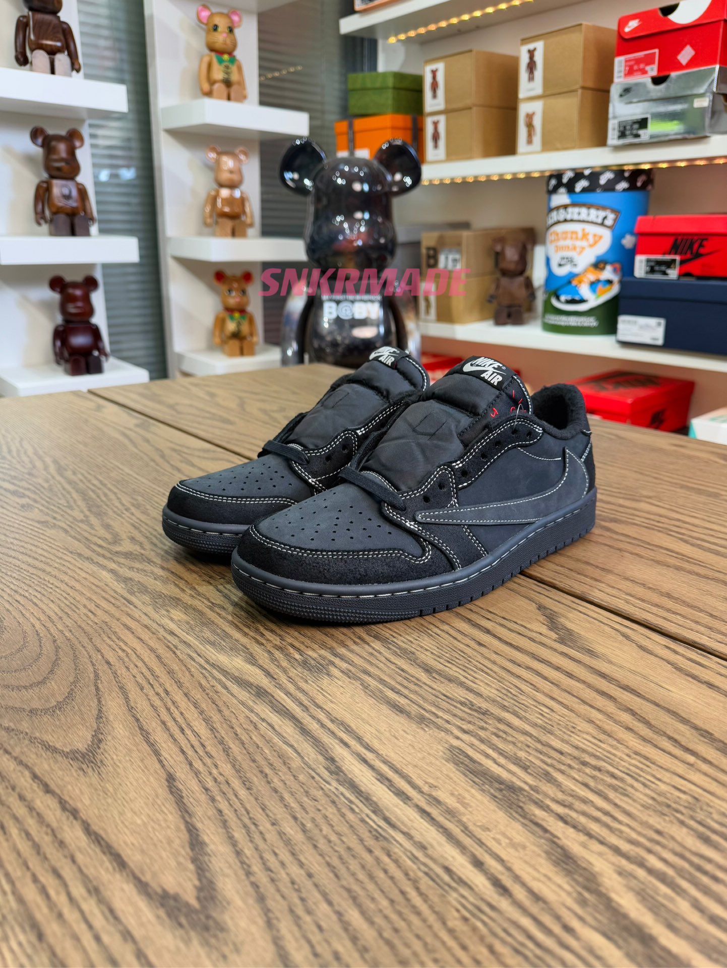 【巔峰產品Ultra】Travis Scott AJ1 Low OG 黑武士 尺碼 36-48.5「US4-14」倒鈎第4代 DM7866-001