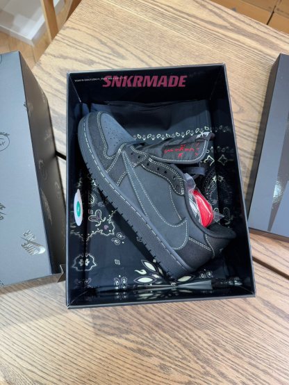 【巔峰產品Ultra】Travis Scott AJ1 Low OG 黑武士 尺碼 36-48.5「US4-14」倒鈎第4代 DM7866-001