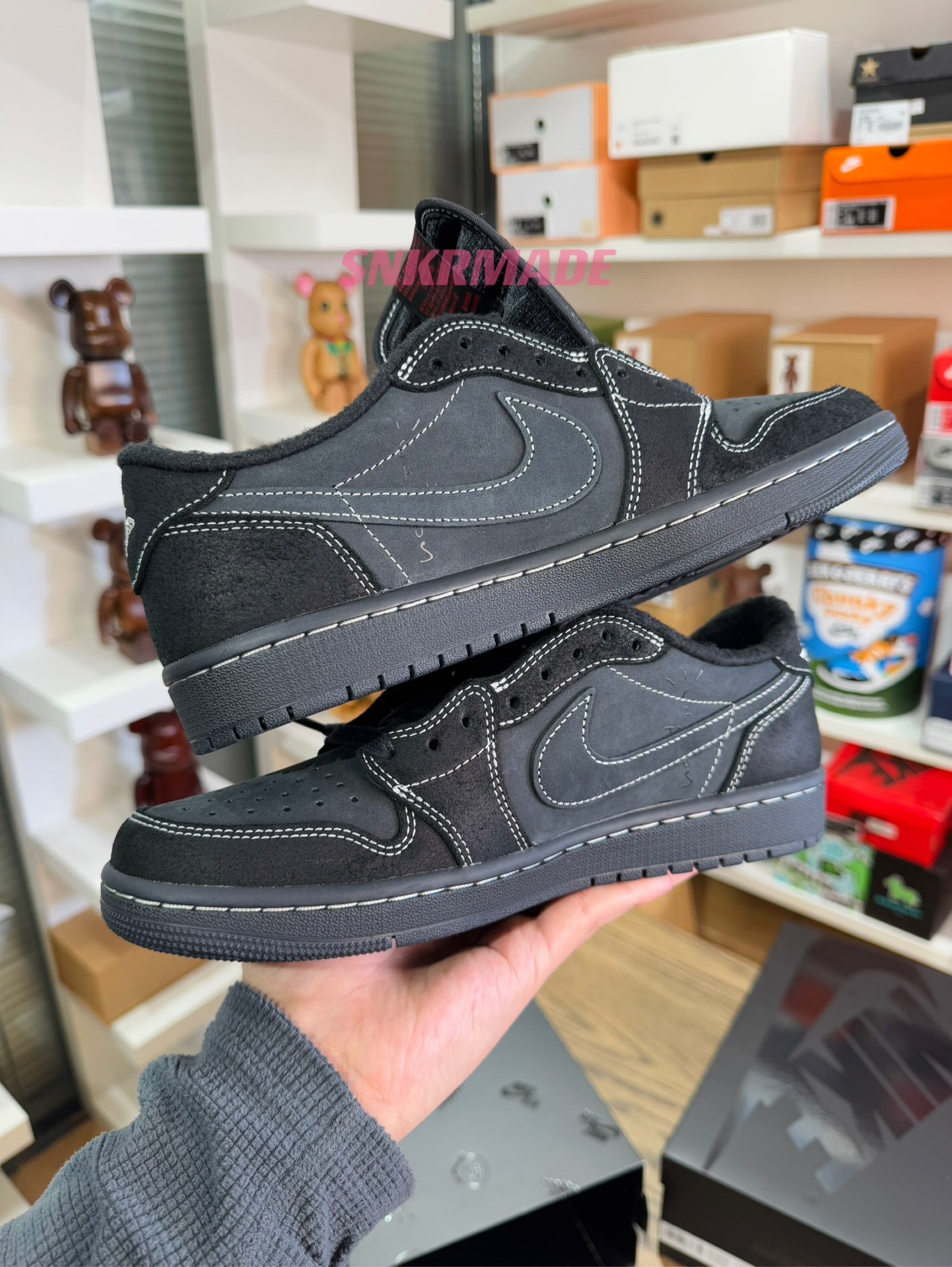 【巔峰產品Ultra】Travis Scott AJ1 Low OG 黑武士 尺碼 36-48.5「US4-14」倒鈎第4代 DM7866-001